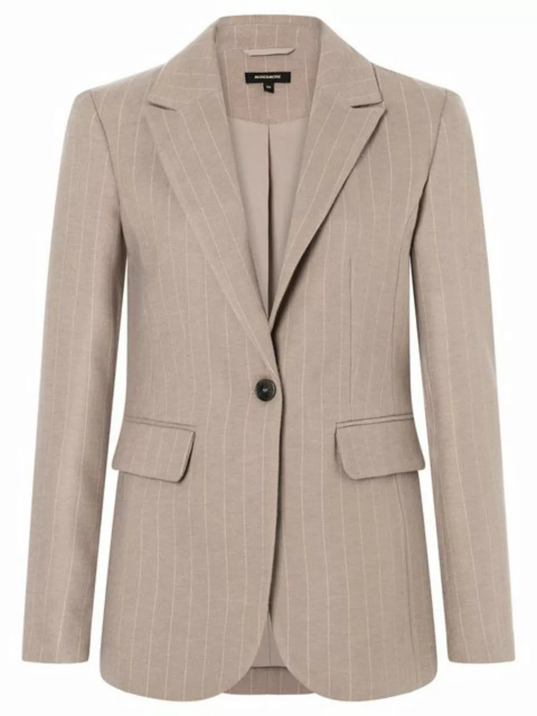 Nadelstreifenblazer, taupe, Herbst-Kollektion günstig online kaufen