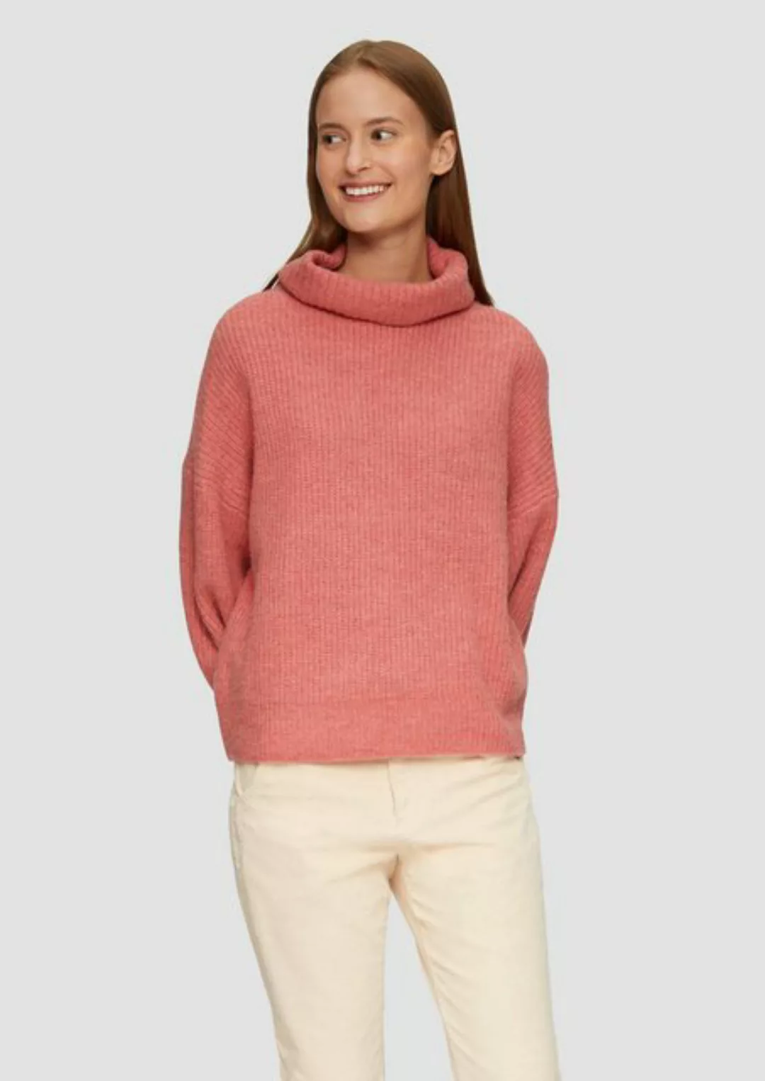 s.Oliver Strickpullover Oversized Pullover mit Rollkragen günstig online kaufen