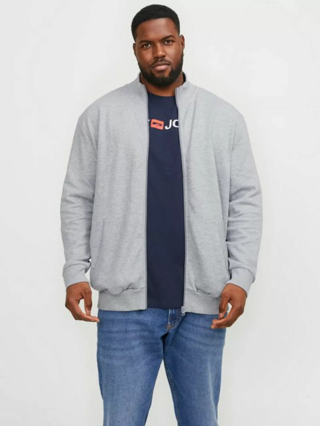 Jack & Jones PlusSize Sweatshirt JJEPAULOS SWEAT ZIP NOOS PLS günstig online kaufen