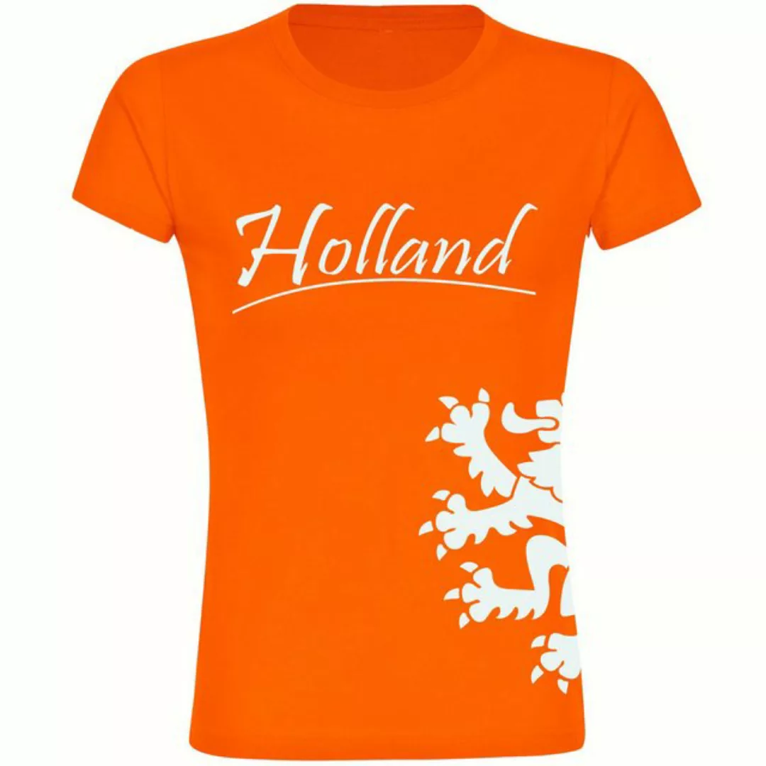 multifanshop T-Shirt Damen Holland - Löwe seitlich - Frauen günstig online kaufen