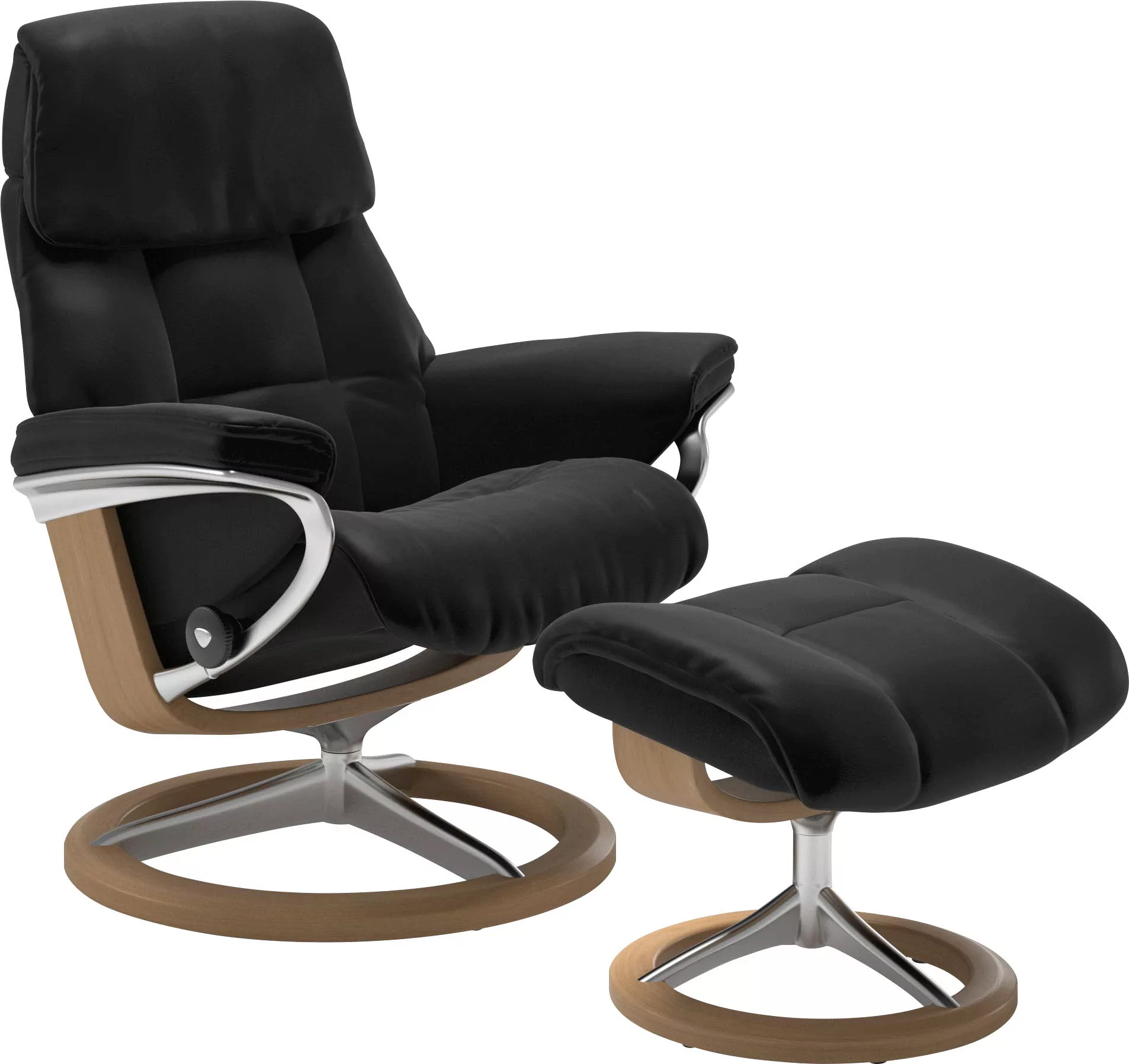 Stressless Hocker "Ruby", mit Signature Base, Gestell Eiche, Wenge, Braun & günstig online kaufen