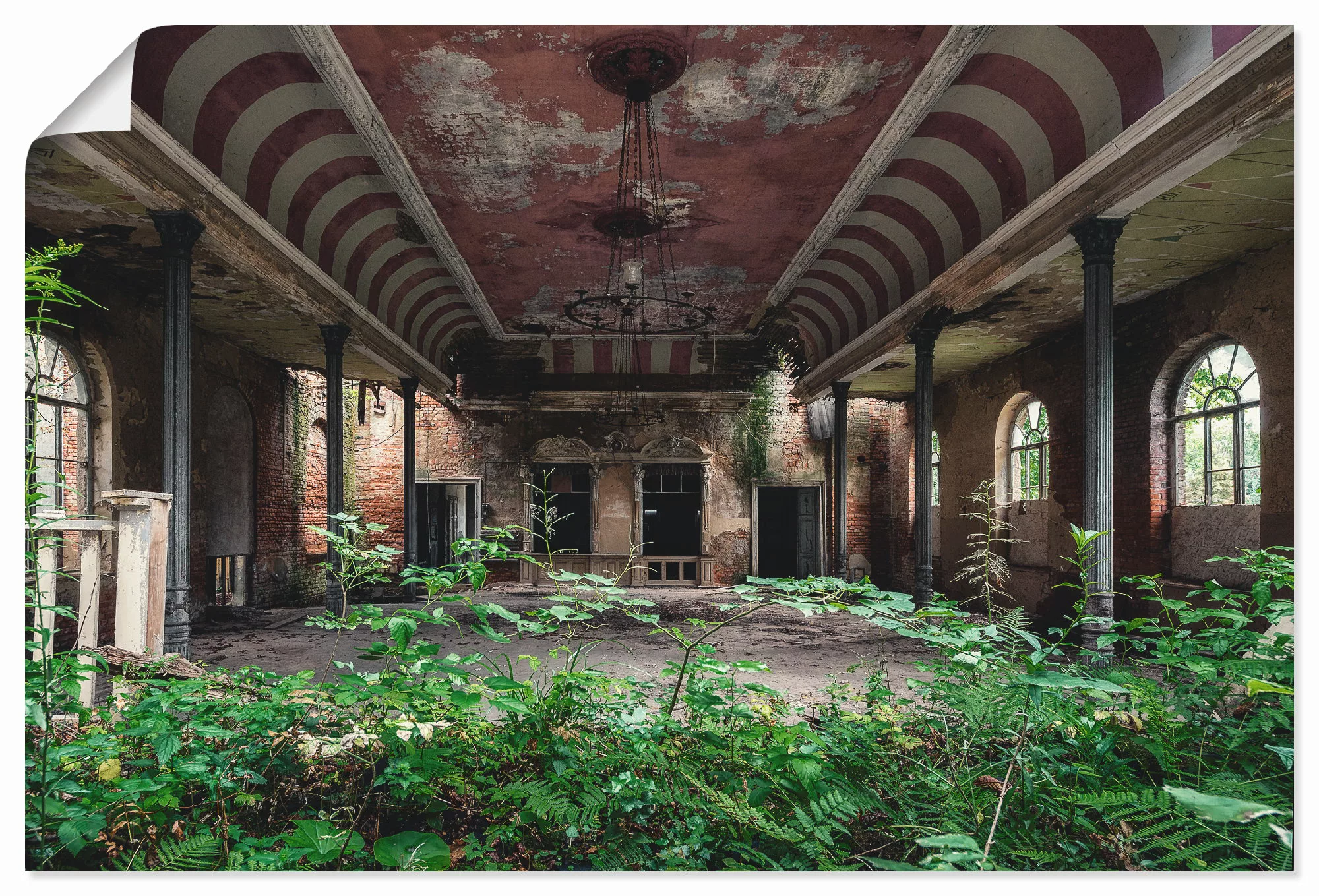 Artland Wandbild "Lost Places - Tanzsaal - verlassen", Gebäude, (1 St.), al günstig online kaufen