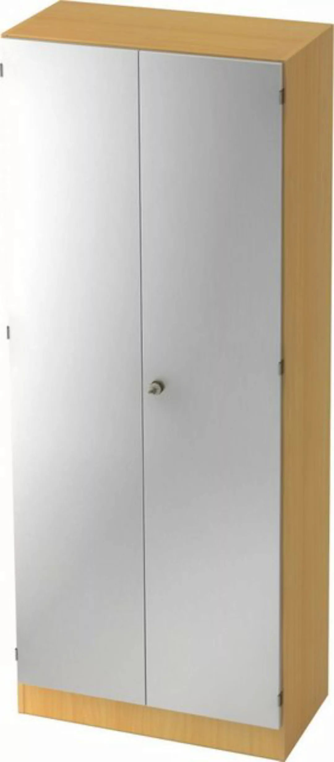 Aktenschrank schrank Solid 5 OH BxTxH 80x42x200,4cm Sockelblende Griff SG B günstig online kaufen