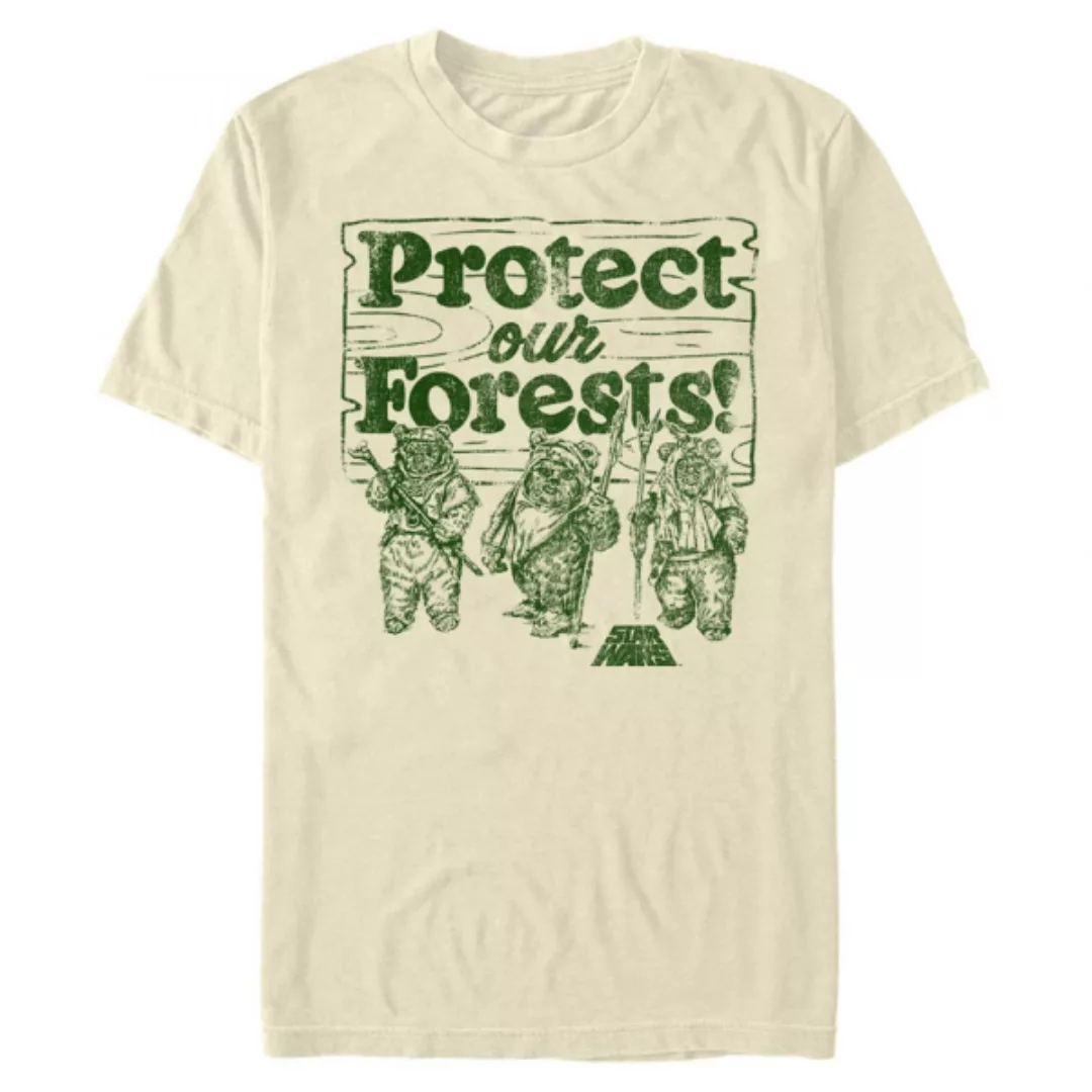 Star Wars - Ewoks Protect Our Forest - Männer T-Shirt günstig online kaufen