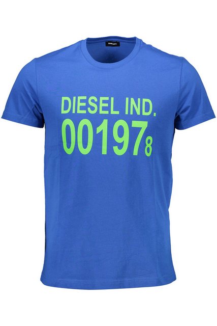 Diesel T-Shirt Stylisches Herren Kurzarm-T-Shirt in Blau mit Print günstig online kaufen