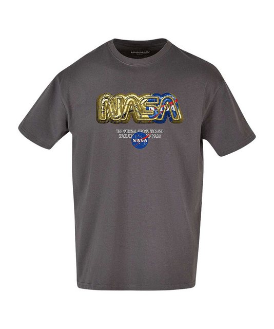 Mister Tee T-Shirt Nasa HQ Oversize T-Shirt Beige Baumwolle günstig online kaufen