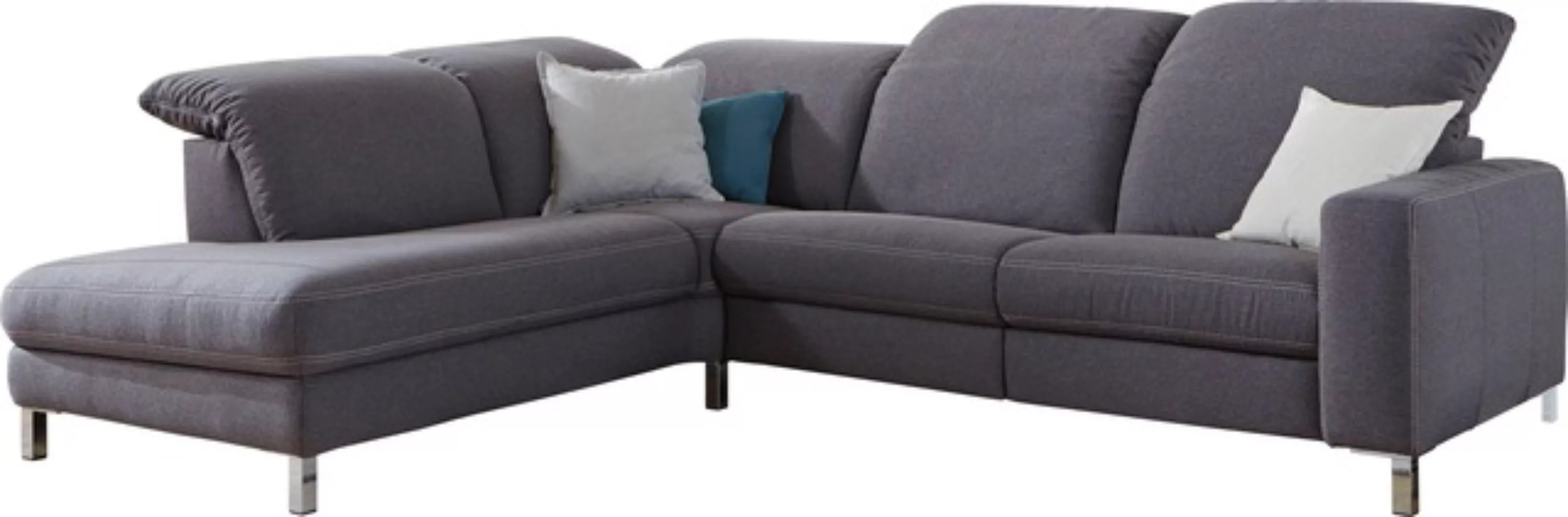 3C Candy Ecksofa »Homely bequem und komfortabel, mit verstellbaren Kopfteil günstig online kaufen