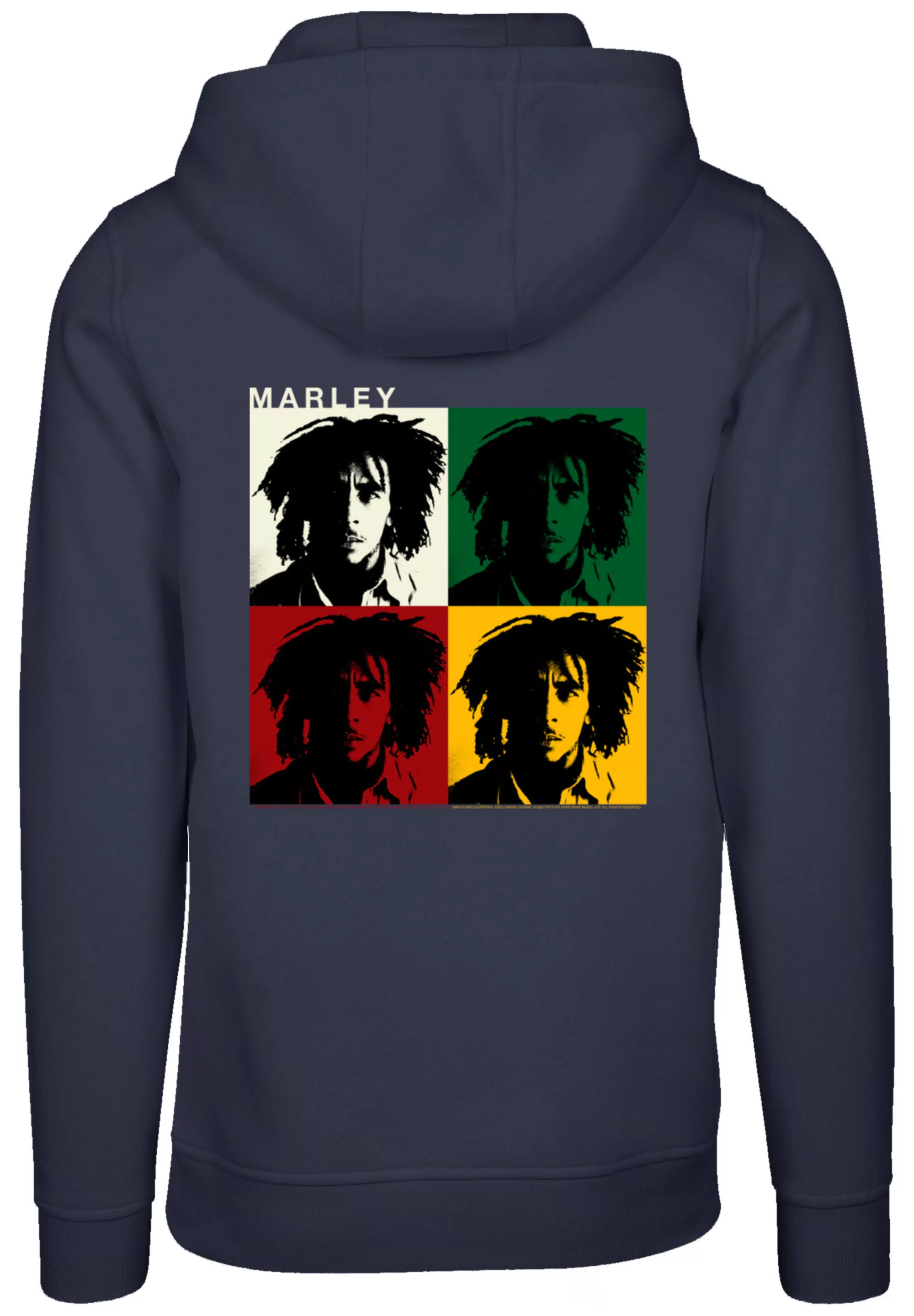 F4NT4STIC Kapuzenpullover "Bob Marley Colour Blocks Two Sleeves Reggae Musi günstig online kaufen