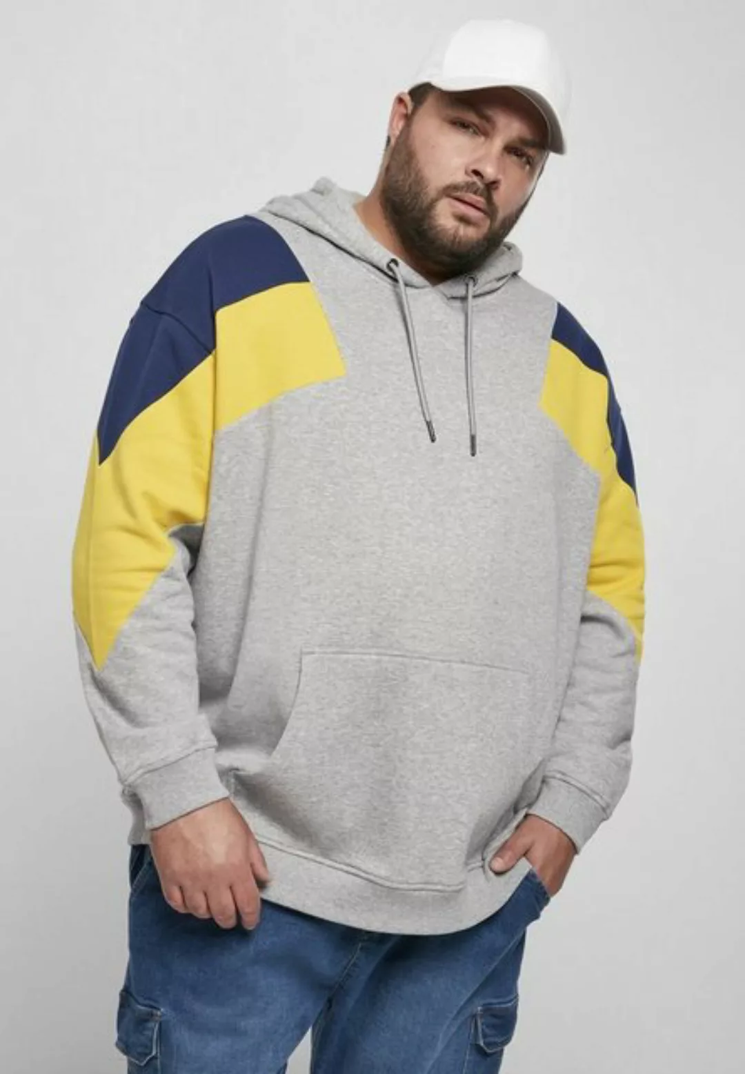 URBAN CLASSICS Sweatshirt "Urban Classics Herren Oversize 3-Tone Hoody", (1 günstig online kaufen
