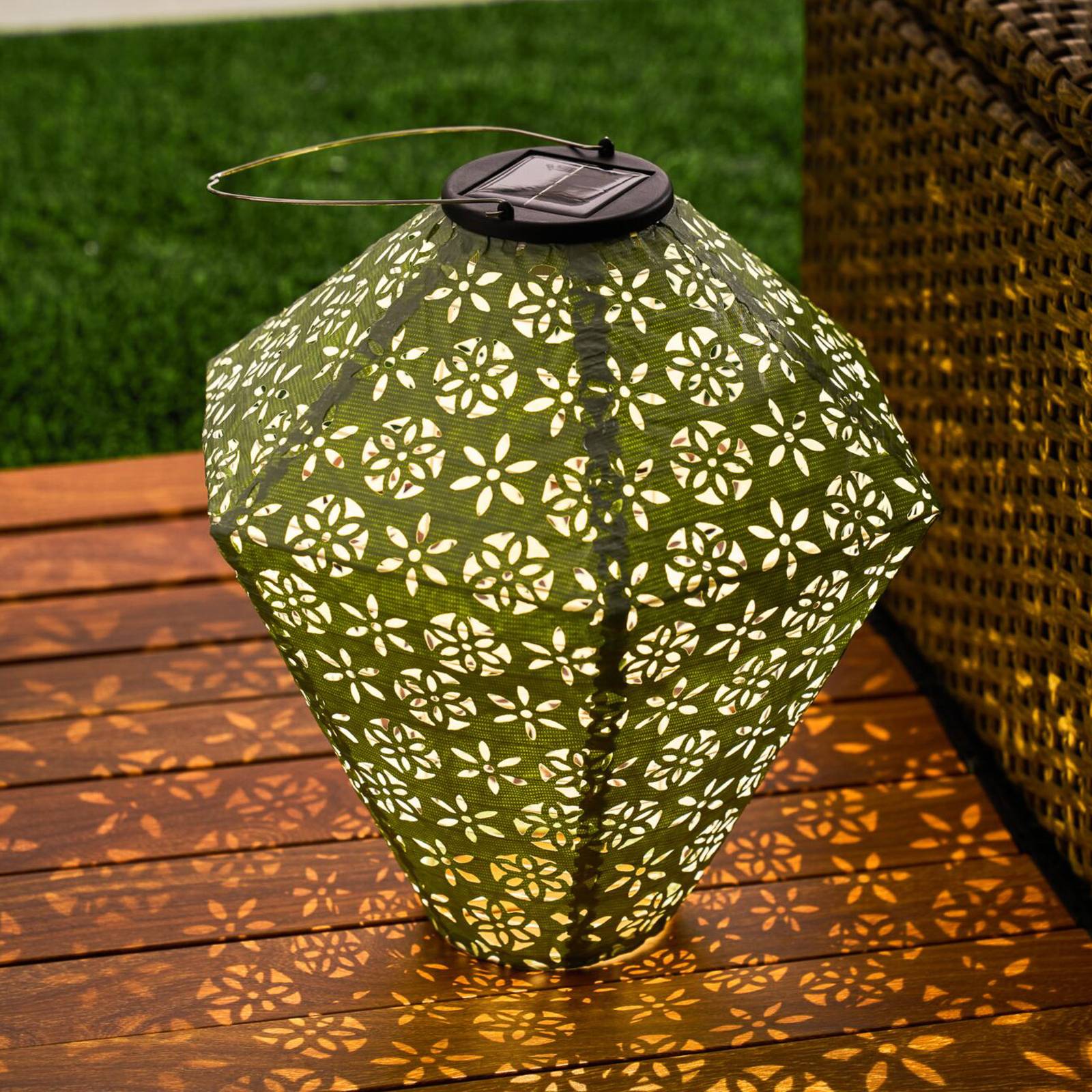Pauleen Sunshine Flower LED-Solar-Dekoleuchte grün günstig online kaufen