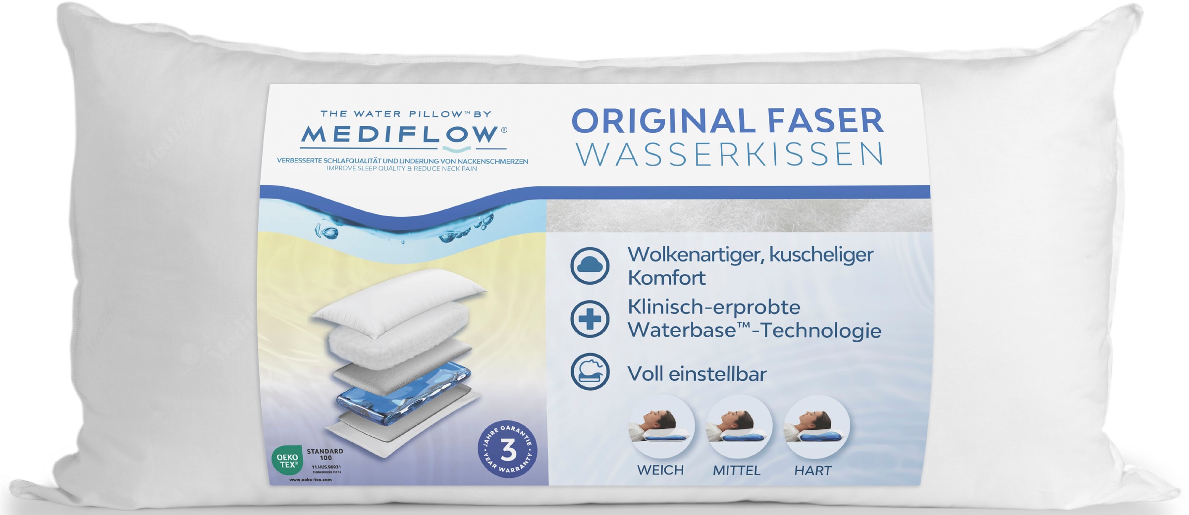 Mediflow Wasserkissen »Kopfkissen Mediflow, individuell anpassbare Füllmeng günstig online kaufen