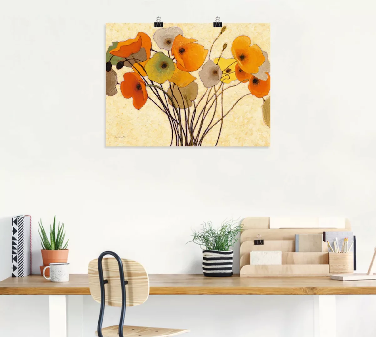 Artland Wandbild "Kürbismohn I", Blumen, (1 St.) günstig online kaufen