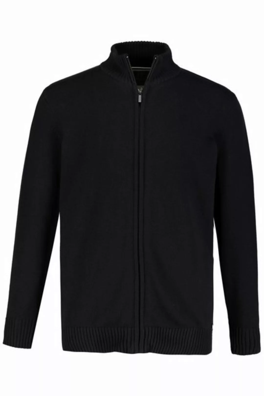 JP1880 Poloshirt Strickjacke Stehkragen Rippbündchen günstig online kaufen