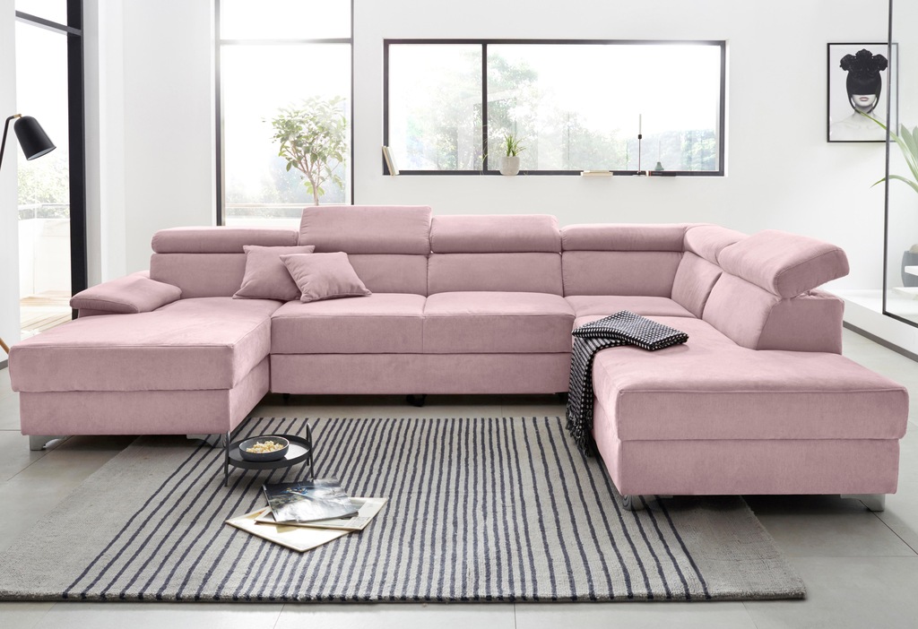 DOMO collection Wohnlandschaft "Mira, inklusive Kopfteilverstellung für meh günstig online kaufen