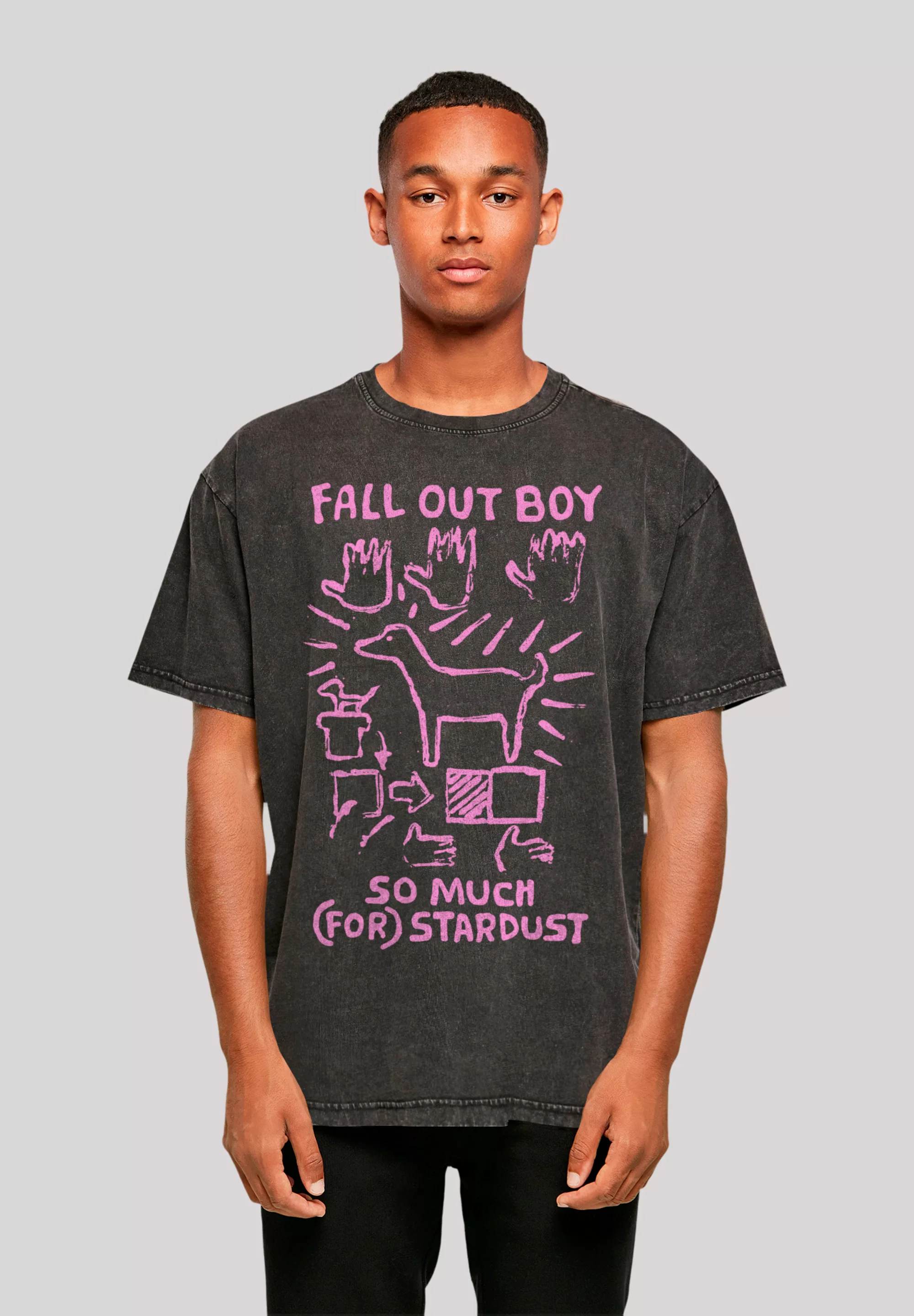 F4NT4STIC T-Shirt "Fall Out Boy Pink Dog So Much Stardust", Premium Qualitä günstig online kaufen