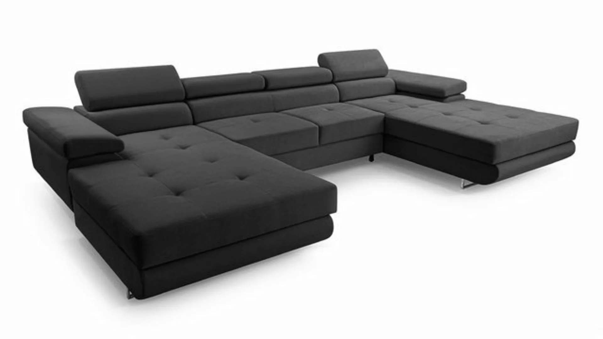 Furnix Wohnlandschaft NILLONA U Mini U-Sofa mit Schlaffunktion Bettkasten g günstig online kaufen