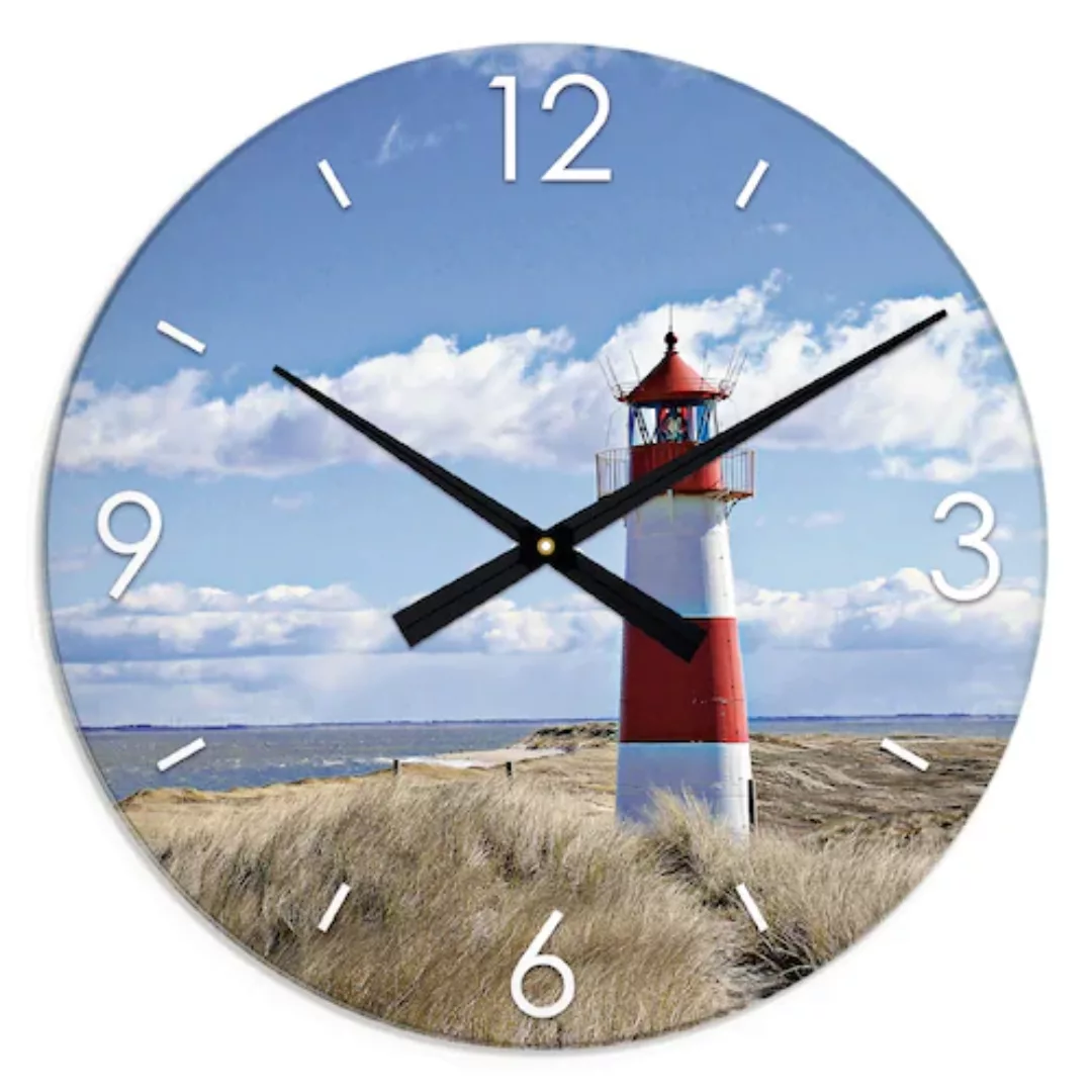 Artland Wanduhr »XXL Ø 50 cm Leuchtturm Sylt« günstig online kaufen