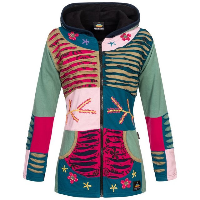 DEPROC Active Fleecejacke Patchwork Multicolor NUNAVUT II NEW FLOWER POWER günstig online kaufen