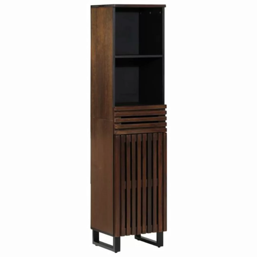 vidaXL Fächerschrank Sideboard Braun 38x34x160 cm Massivholz Mango (1-St) günstig online kaufen