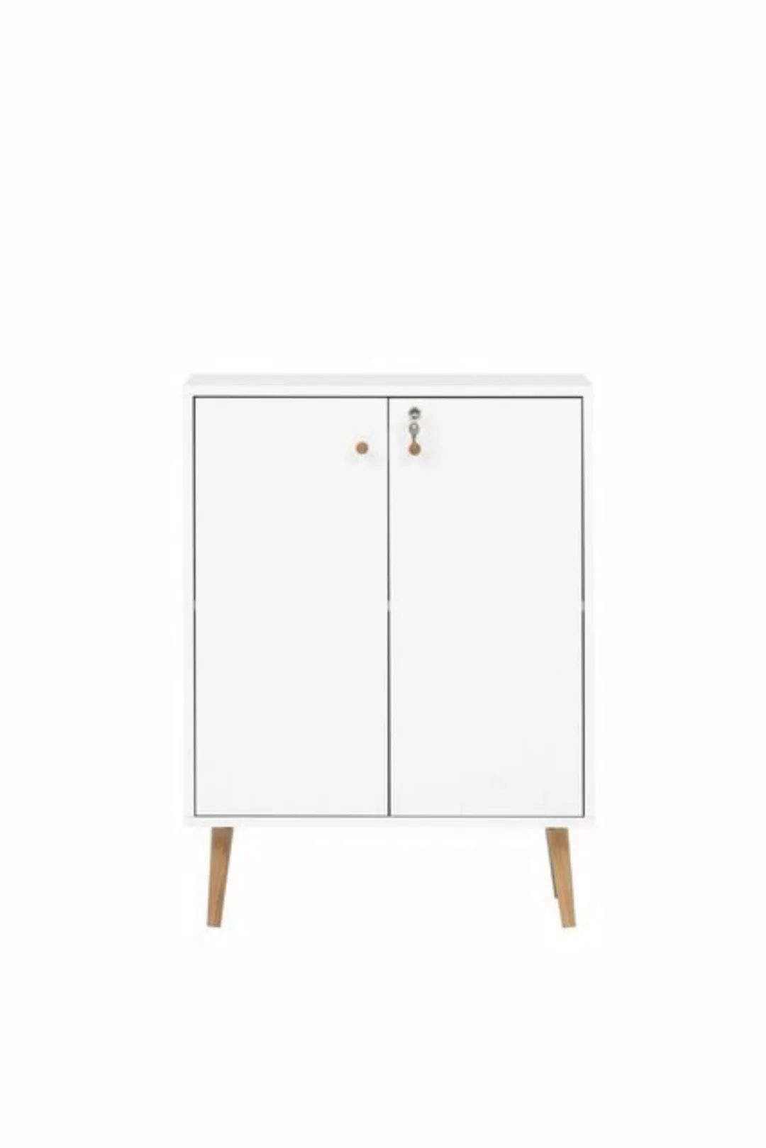 MÖBELPARTNER Aktenschrank Aktenschrank Grizzly, HxBxT 86x40x40 cm, Weiß günstig online kaufen