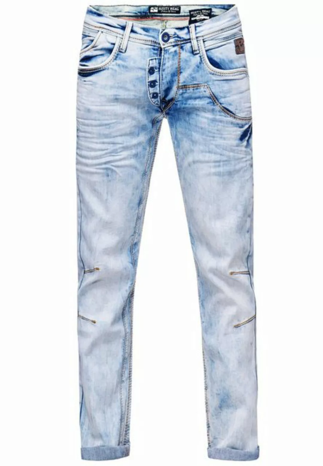 Rusty Neal Straight-Jeans, im außergewöhnlichen Design günstig online kaufen