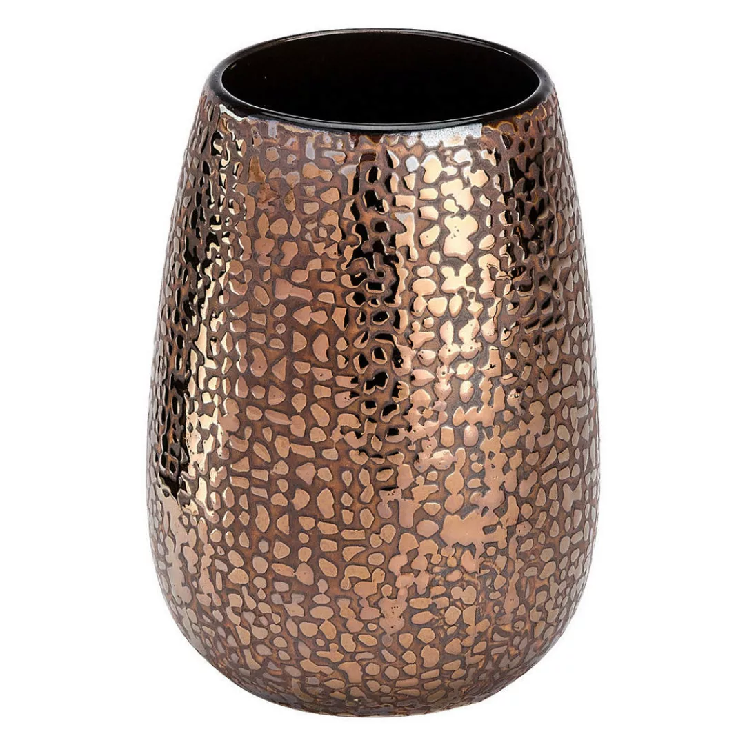 Zahnputzbecher braun Keramik B/H/L: ca. 8,3x11x8,3 cm günstig online kaufen