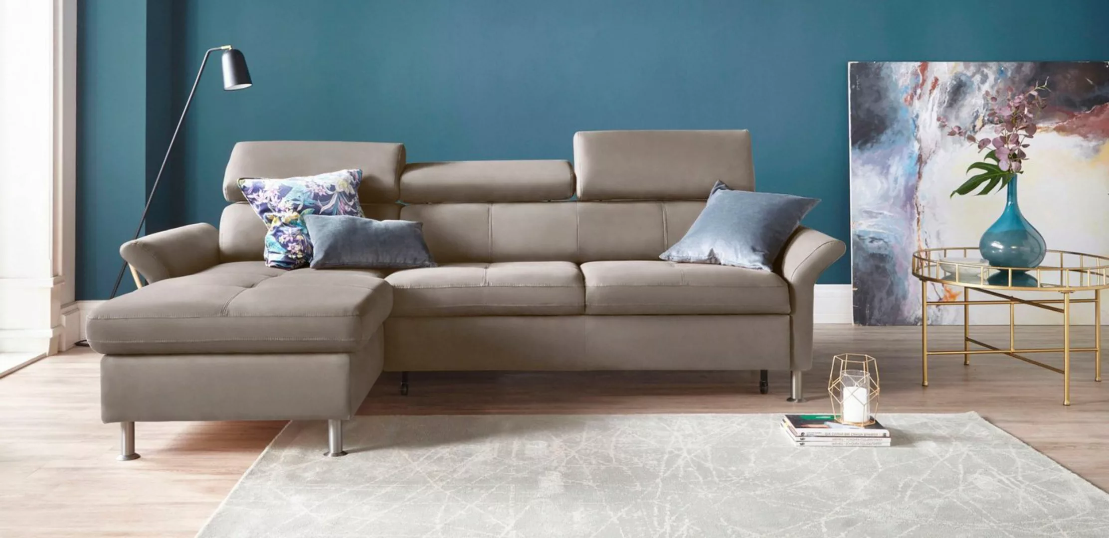 exxpo - sofa fashion Ecksofa "Maretto, bequem und komfortabel, L-Form", ink günstig online kaufen