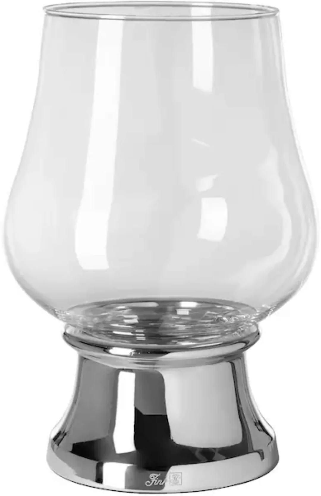 Fink Windlicht "PALINA", (1 St.), Kerzenhalter mit Glas, vernickelt günstig online kaufen