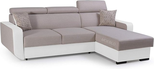 MOEBLO Ecksofa Pedro, Eckcouch Sofa Couch Wohnlandschaft L-Form Polsterecke günstig online kaufen