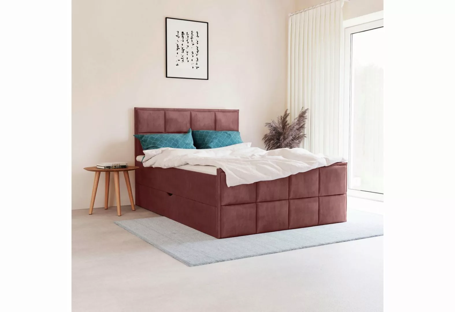 Leonique Boxspringbett "Timeo", in den Breiten 120,140,160 & 180 cm erhältl günstig online kaufen