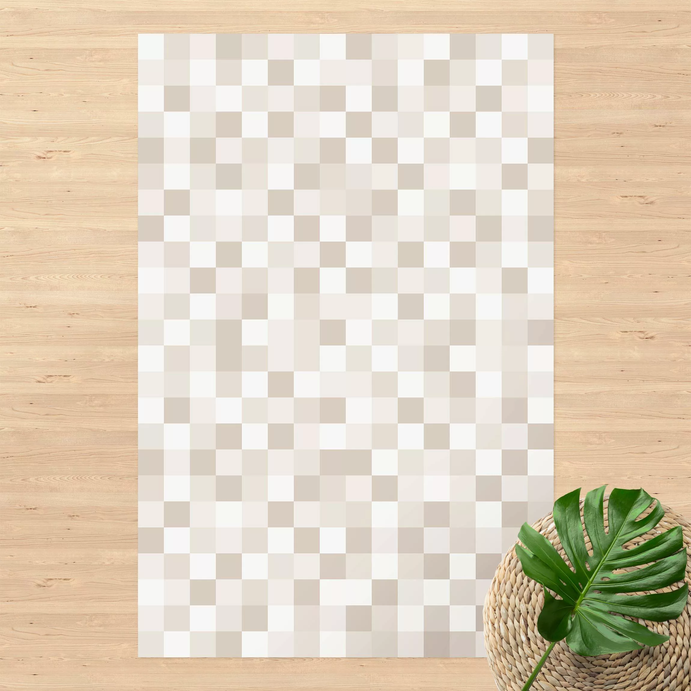 Vinyl-Teppich Geometrisches Muster Mosaik Sand günstig online kaufen