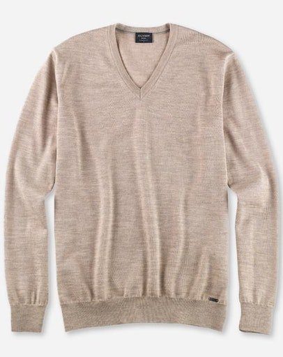 OLYMP V-Ausschnitt-Pullover OLYMP Strick Casual klassischer günstig online kaufen