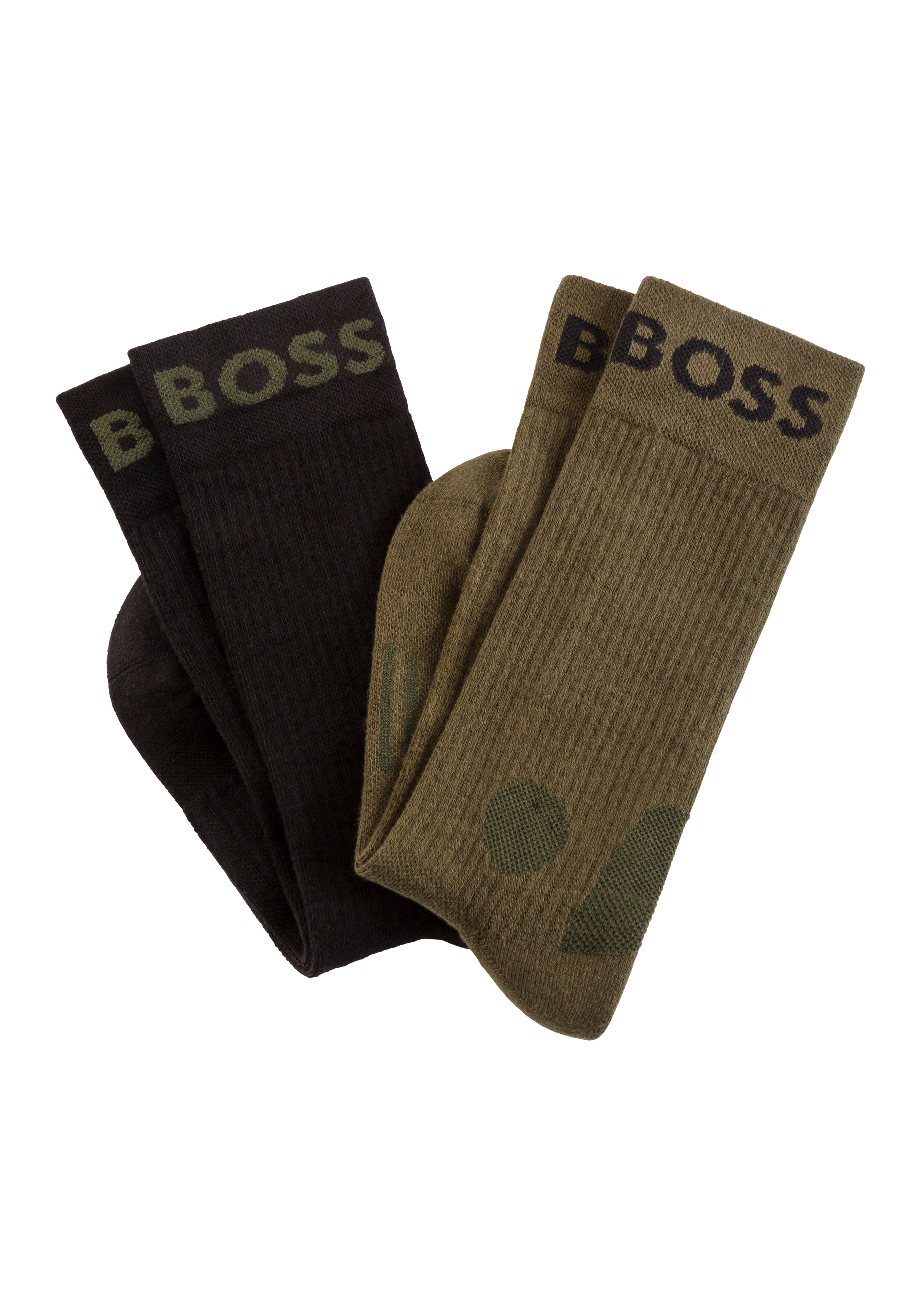 BOSS Freizeitsocken "2P RS Sport", (Packung, 2 Paar, 2er Pack), mit großem günstig online kaufen