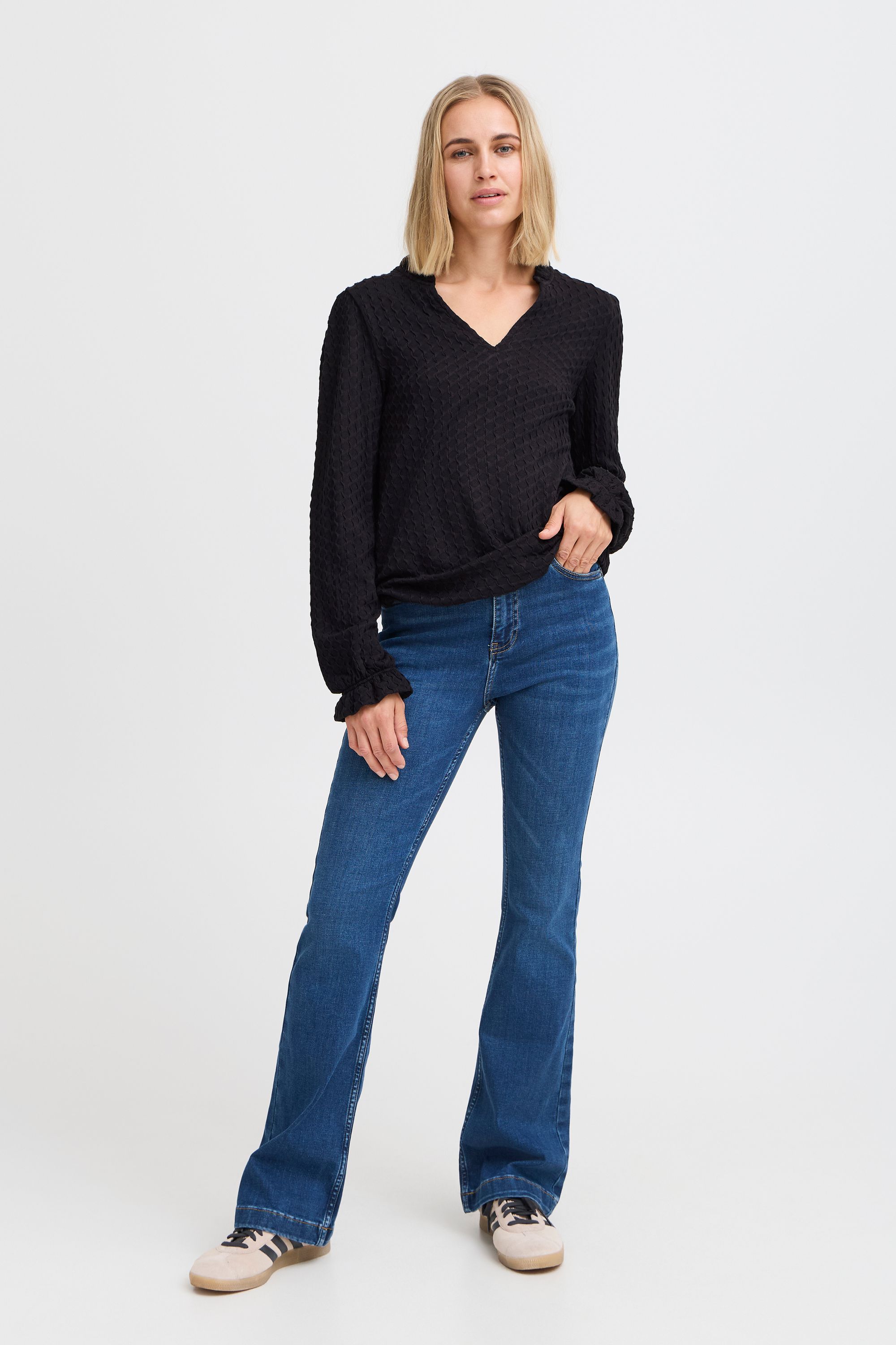 Pulz Jeans Bequeme Jeans "Bequeme Jeans PZBECCA UHW Bootcut Leg" günstig online kaufen