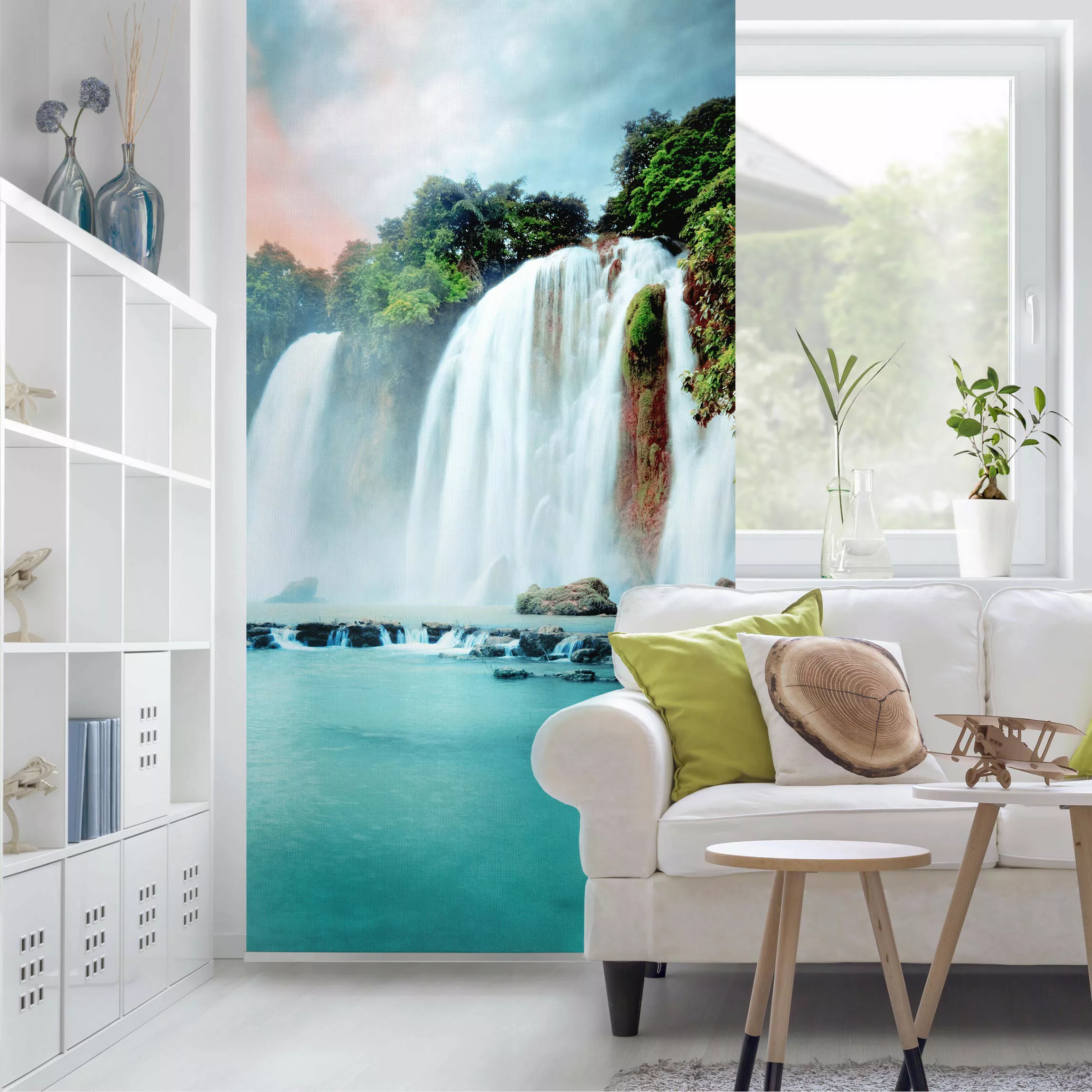 Raumteiler Natur & Landschaften Wasserfallpanorama günstig online kaufen