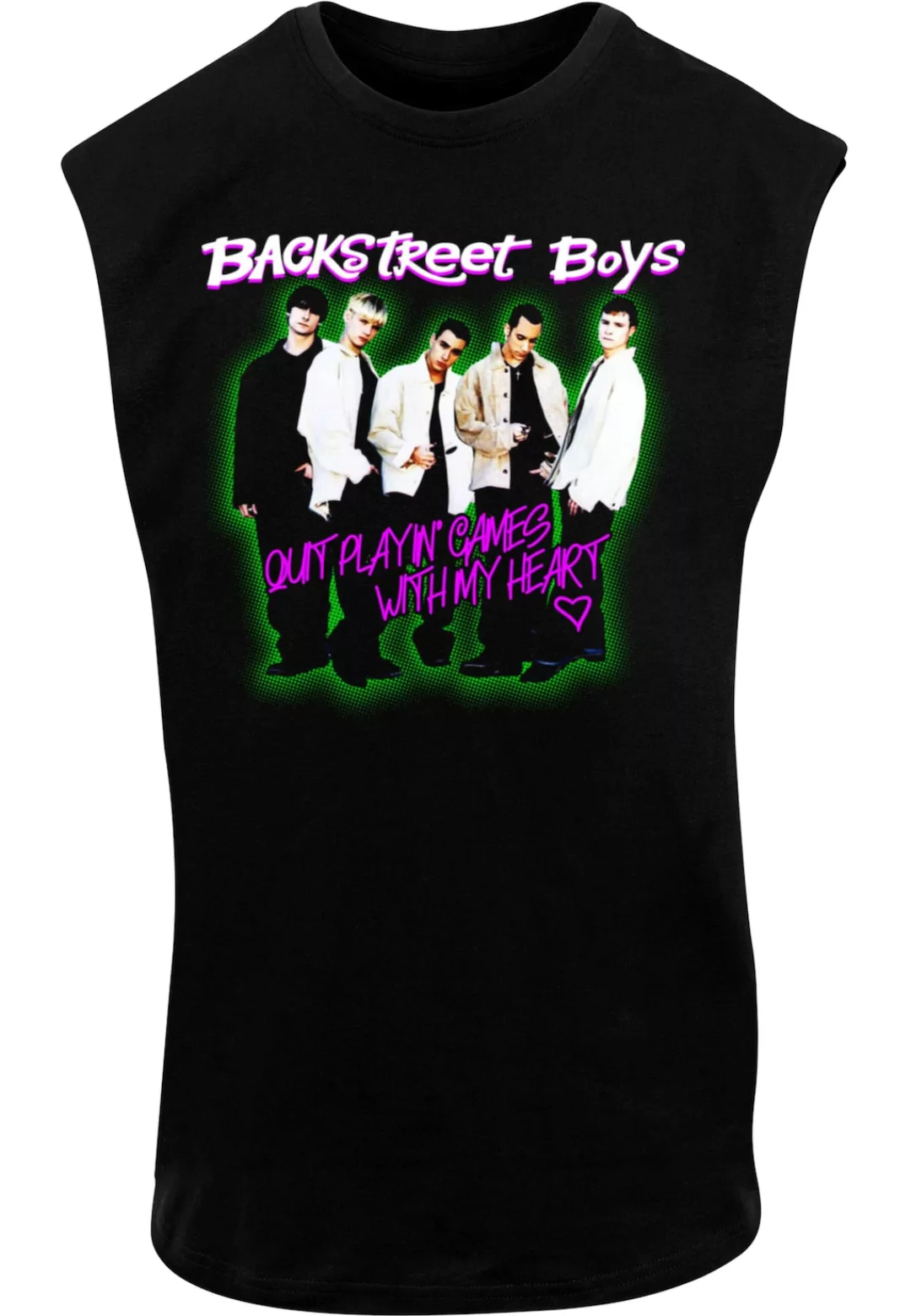 Merchcode Tanktop "Merchcode Backstreet Boys - Playing Games Sleeveless Tee günstig online kaufen