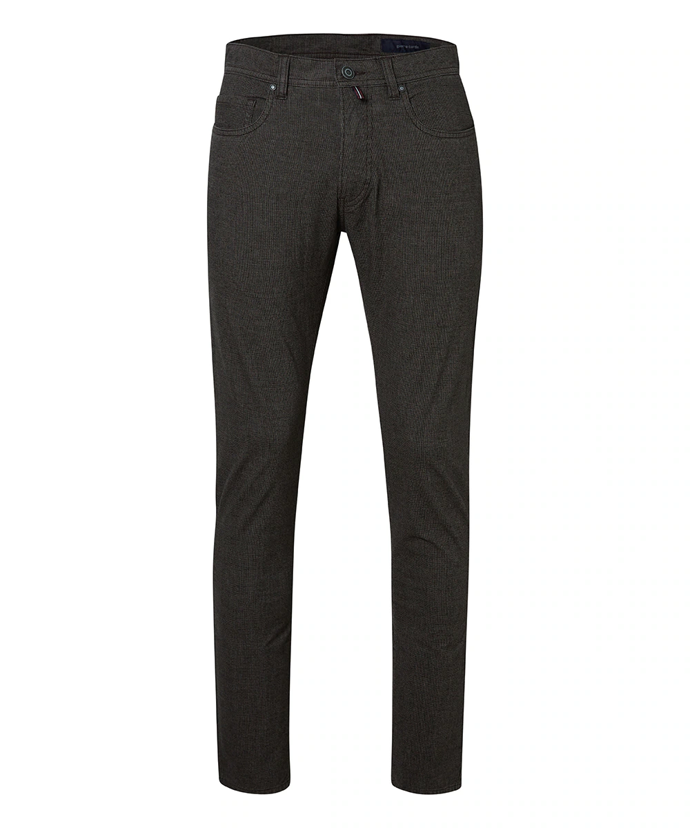 Pierre Cardin 5-Pocket-Hose "PC-Lyon", fein gemusterst günstig online kaufen