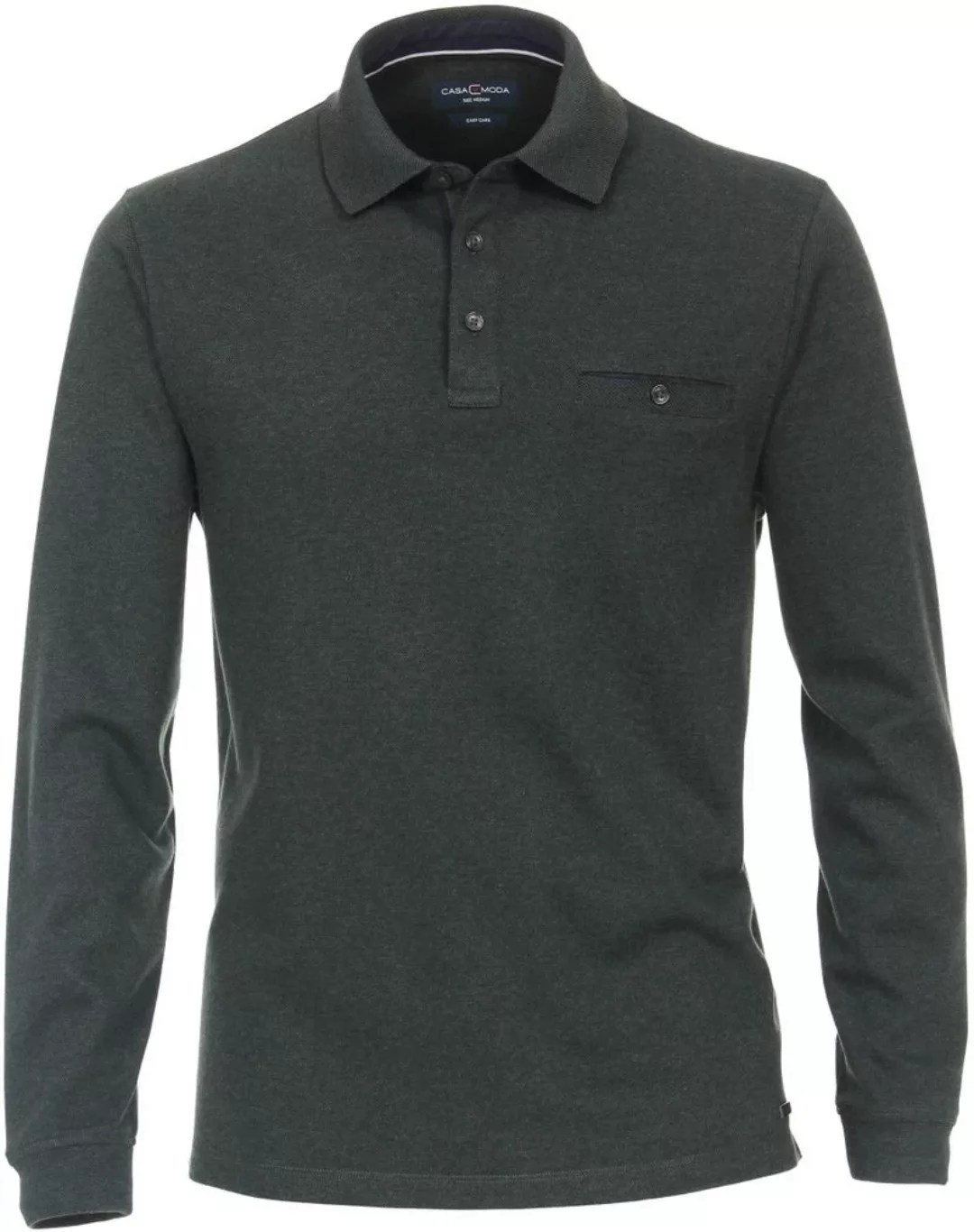 Casa Moda Poloshirt LS Dunkelgrün - Größe 5XL günstig online kaufen