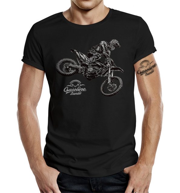 GASOLINE BANDIT® T-Shirt für Offroad Biker: MX Cross Rider günstig online kaufen