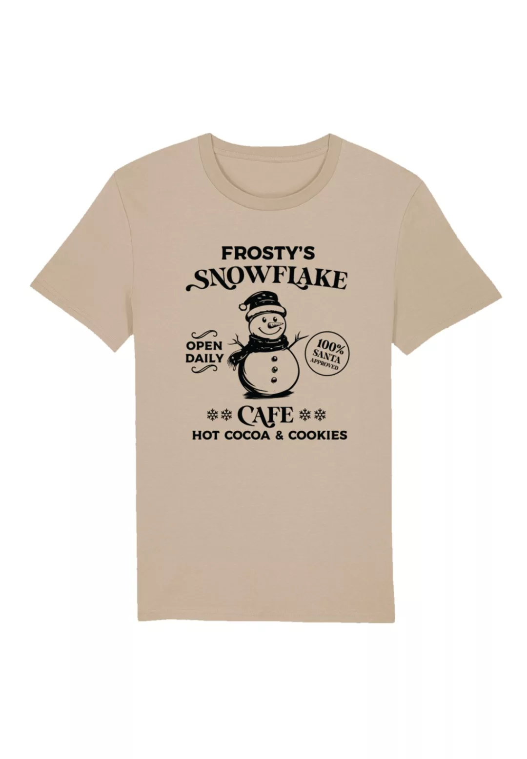 F4NT4STIC T-Shirt "Frostys Snowflake Cafe Retro Weihnachten", Premium Quali günstig online kaufen