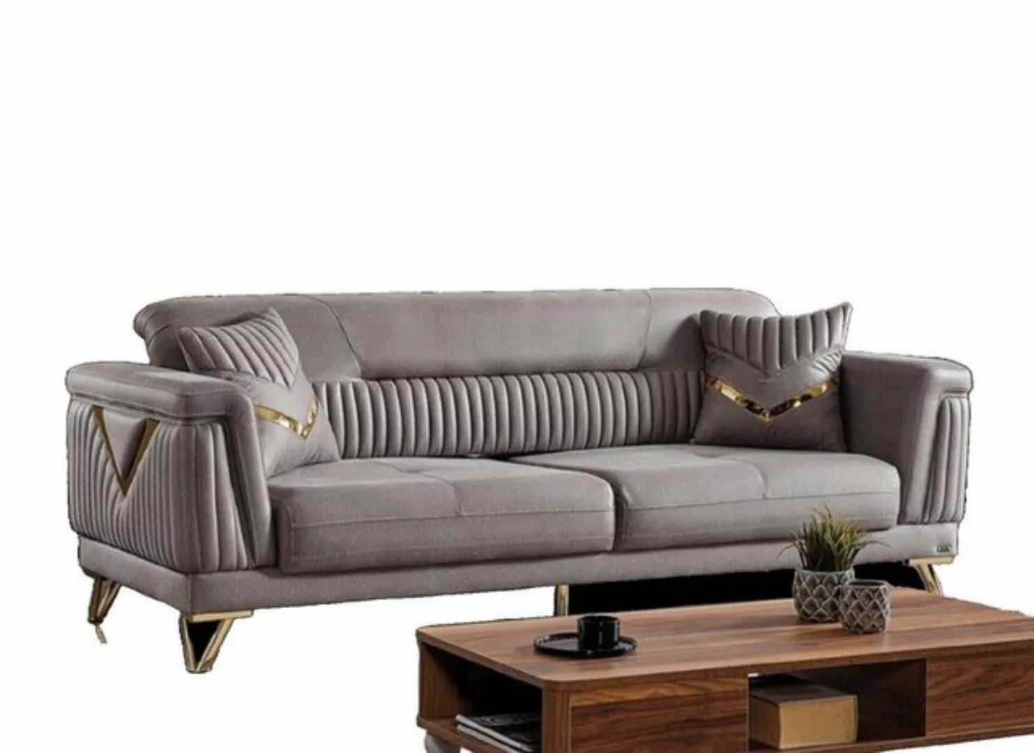 JVmoebel 3-Sitzer Sofa Couch Polster 3 Sitzer Textil Sofas Couchen Wohnzimm günstig online kaufen