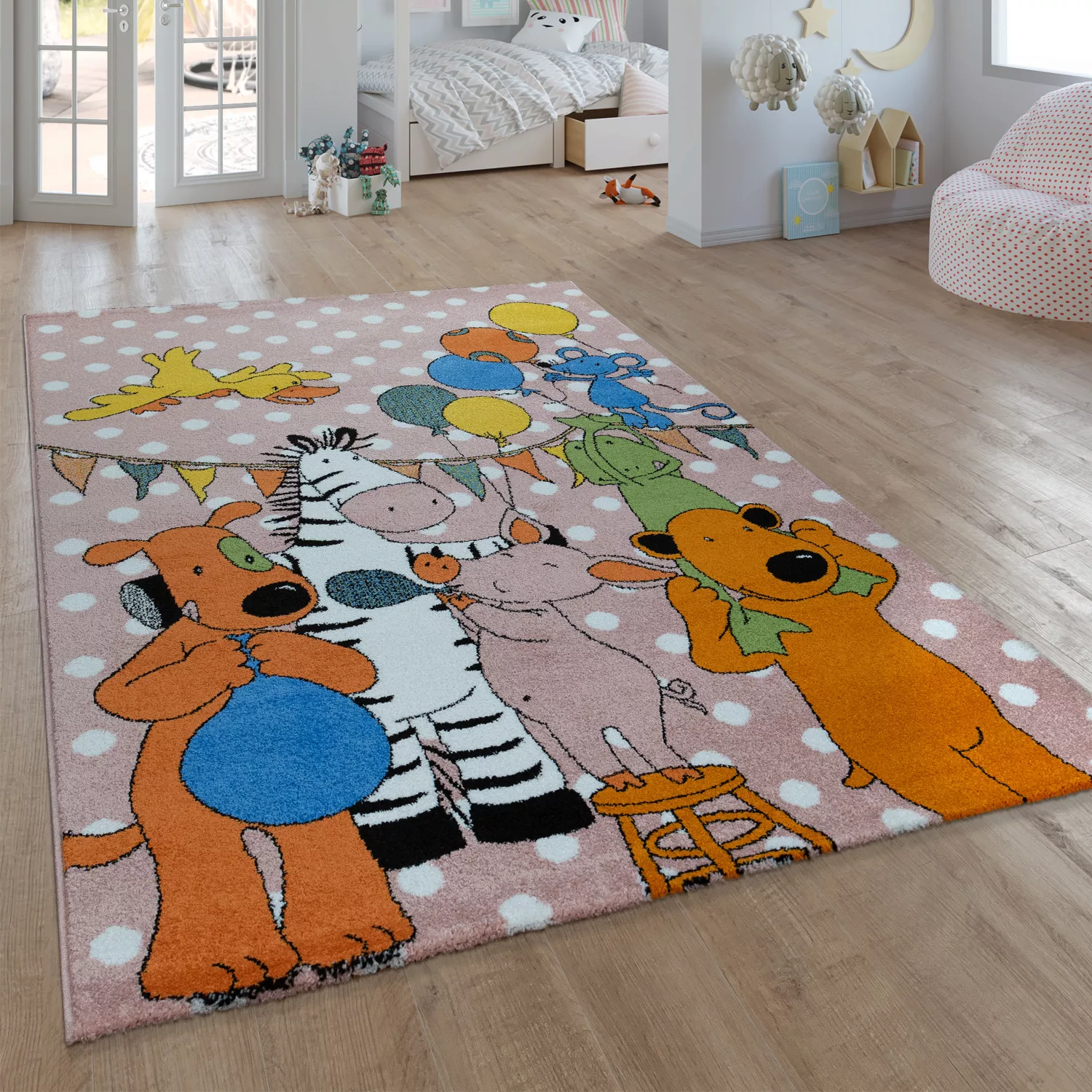 Lieben Sieben Kinderteppich 80x150 Pink günstig online kaufen