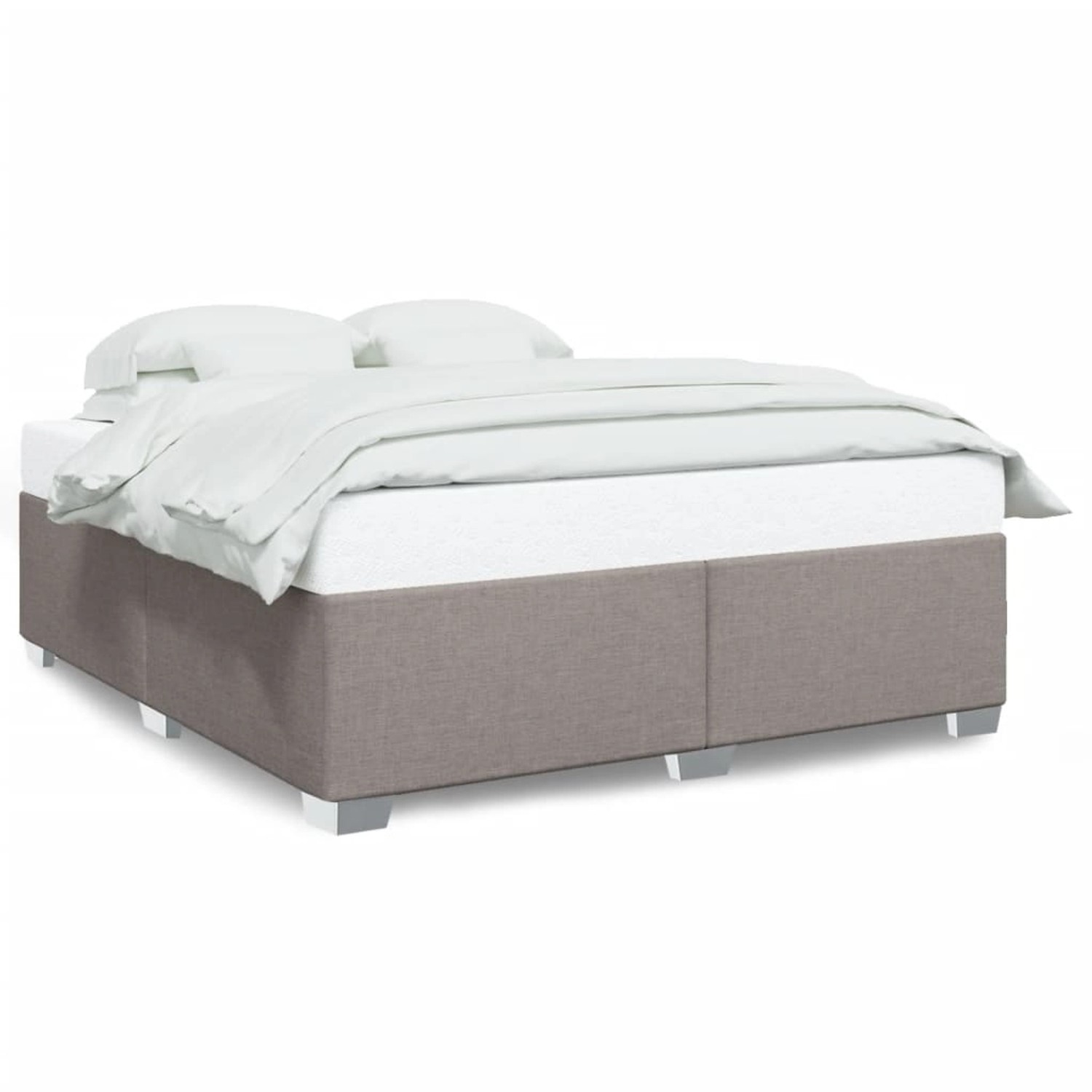 vidaXL Bettgestell ohne Matratze Taupe 200x200 cm Stoff2097200 günstig online kaufen