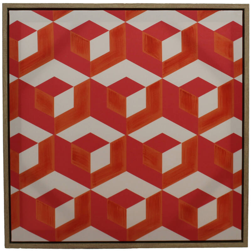 Geometrische Leinwand Orange 60x3cm günstig online kaufen