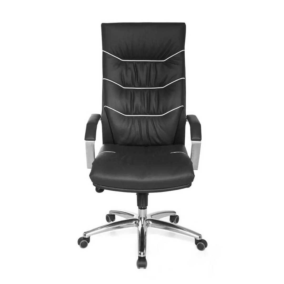 Luxus Chef Sessel in Schwarz & Weiß aufwendigen Steppungen günstig online kaufen