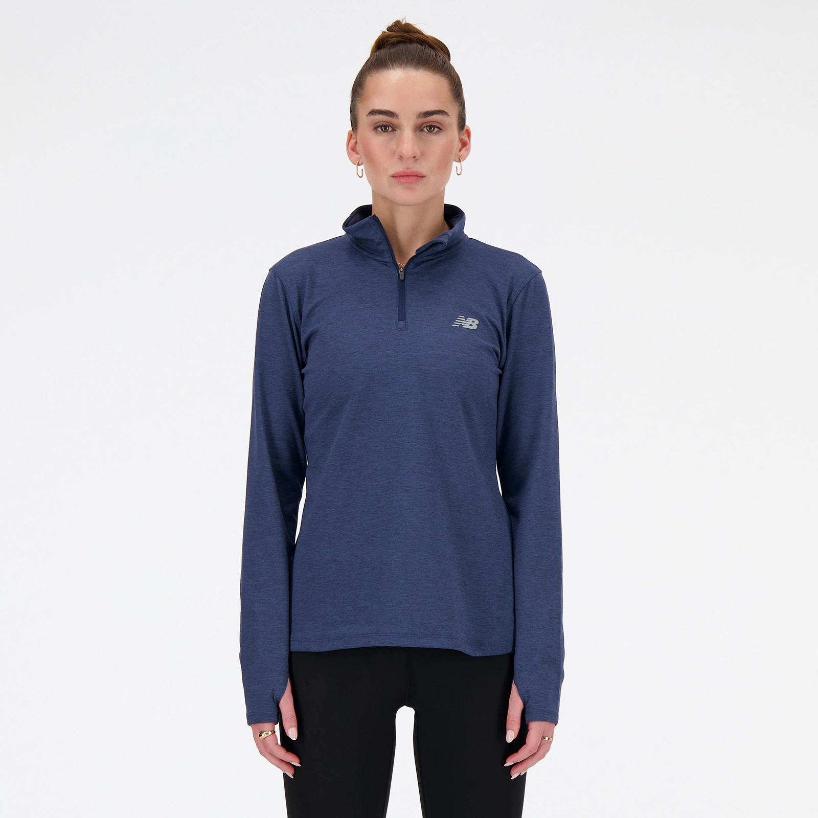 New Balance Laufshirt "Sport Essentialspace Dye Quarter Zip PINK TAFFY" günstig online kaufen