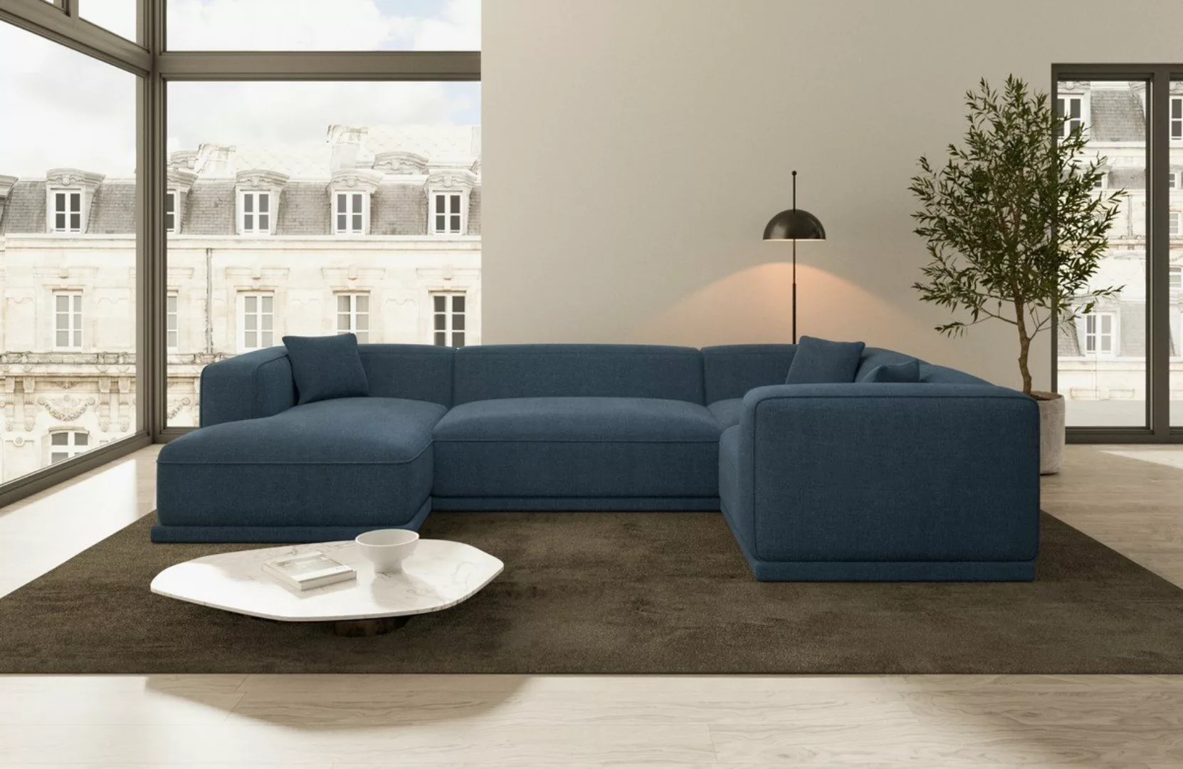 Sofa Dreams Wohnlandschaft Stoff Sofa Polstersofa Stoffcouch Stoffsofa Meri günstig online kaufen