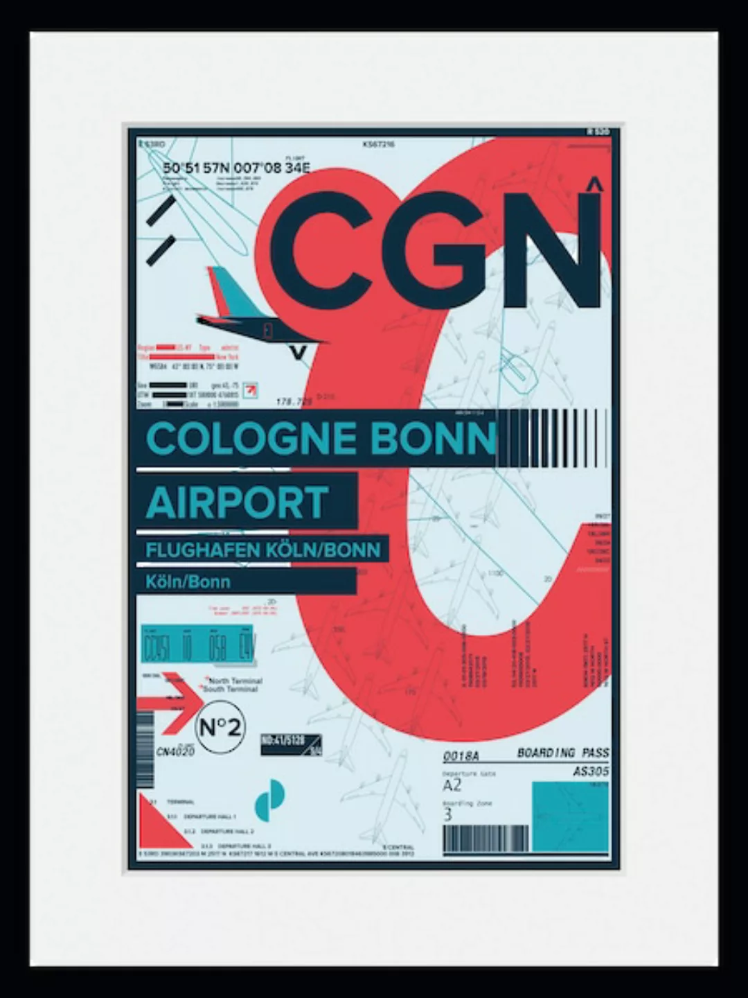 queence Bild »CGN AIRPORT«, Flugzeuge, (1 St.) günstig online kaufen