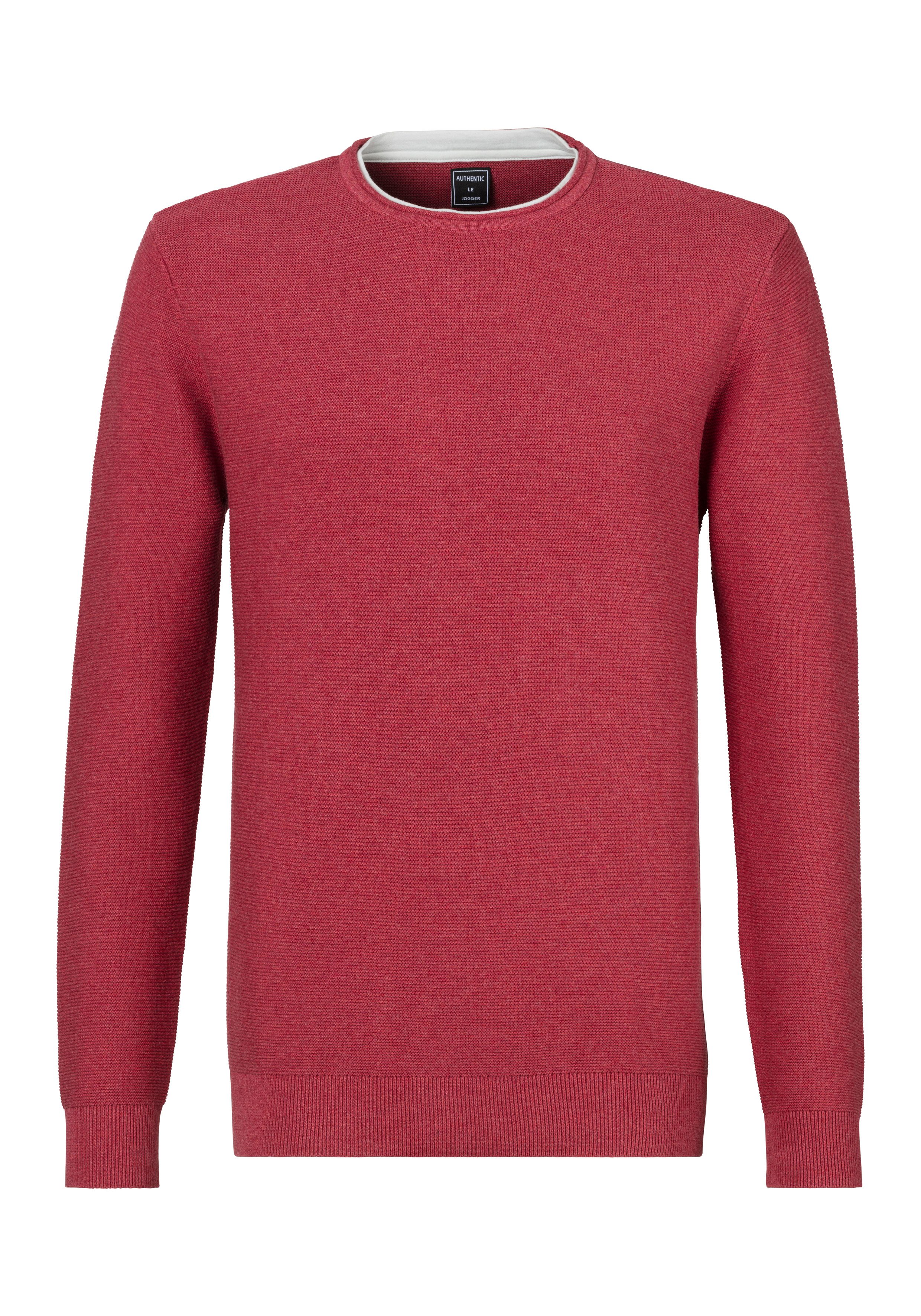 AUTHENTIC LE JOGGER Strickpullover mit Double-Layer günstig online kaufen