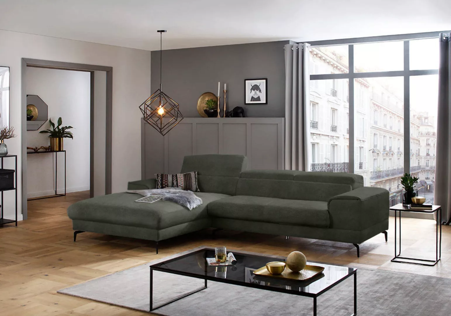 W.SCHILLIG Ecksofa "piedroo, Designsofa mit tollem Sitzkomfort, L-Form", Ko günstig online kaufen